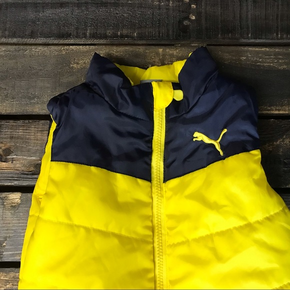 Puma Yellow & Navy Vest - Picture 2 of 5
